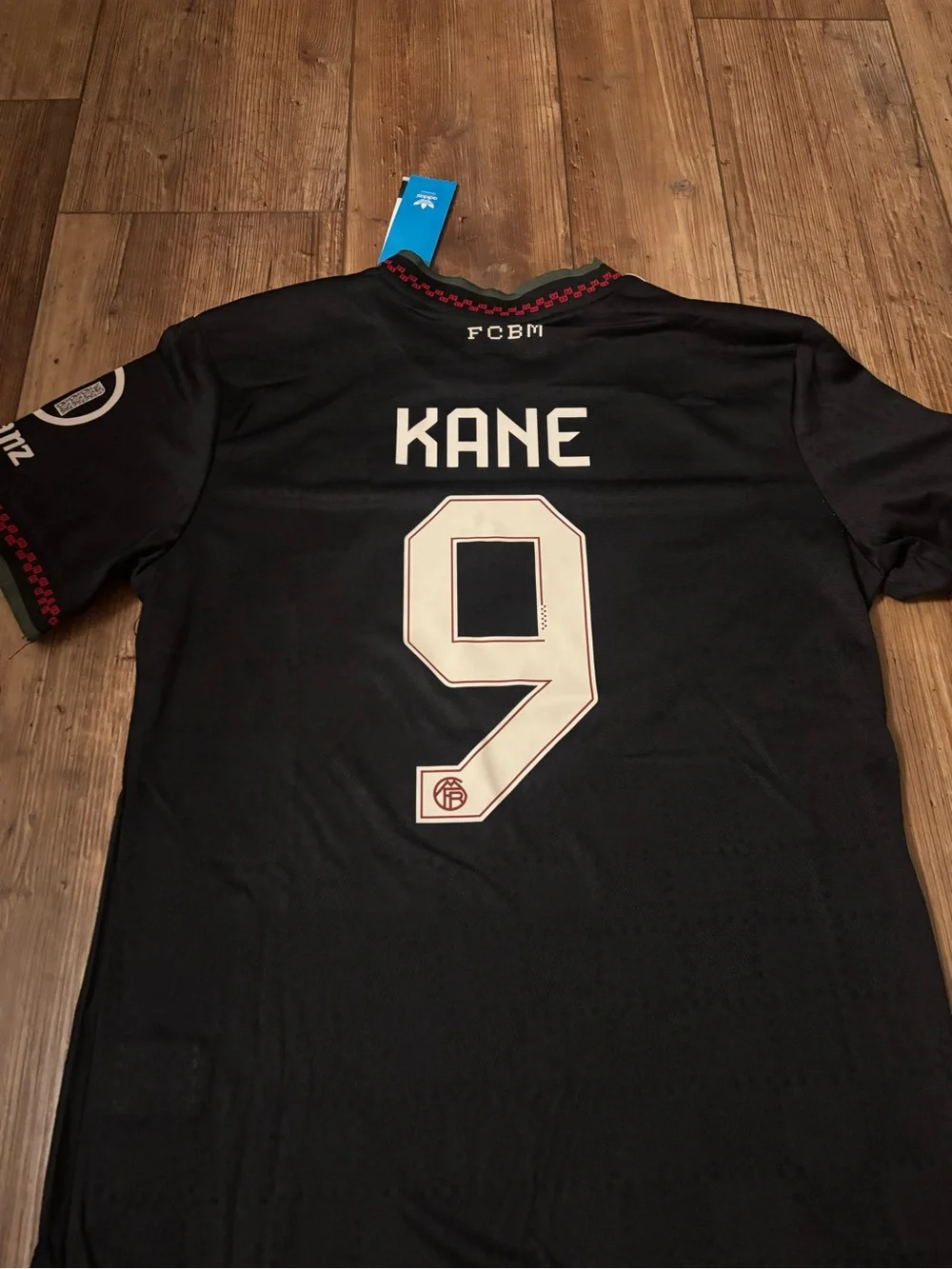 adidas Black Kane #9 Soccer Jersey